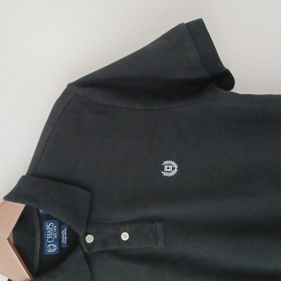 ✨3/$25✨Chaps Men's Black Polo - S - Picture 3 of 8